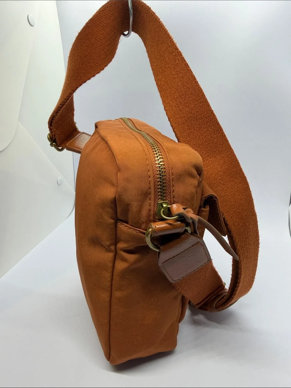 Universal Thread Rust Orange Compact Messenger Crossbody